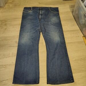 Levis 517 Bootcut Jeans Mens 42x30 Medium Wash Blue Denim Pants 517-0217